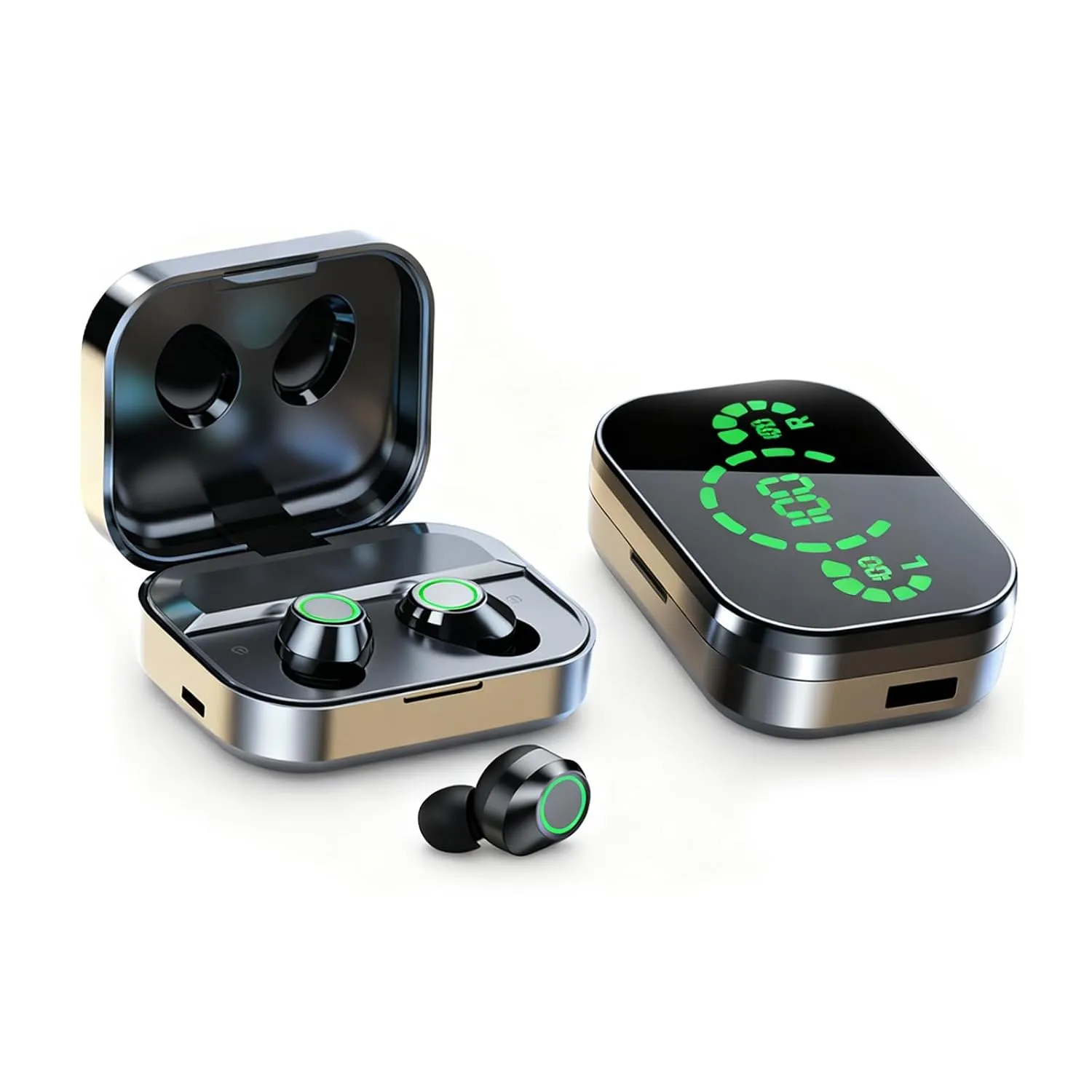 TWS True Wireless Earbuds Bluetooth In-Ear Headphones Waterproof Blue Tooth Ear Buds Wireless Earphones
