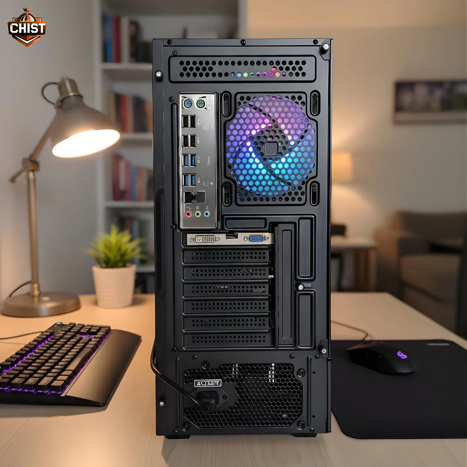 CHIST i7 Extreme Gaming Pc i7-860 Processor /16GB Ram/ 512GB SSD/GT 730 4GB Graphic Card/Gaming Keyboard Mouse/WiFi Bluetooth/Speaker Free Gifted Ready to Use (24 INCH IPS Monitor) 3
