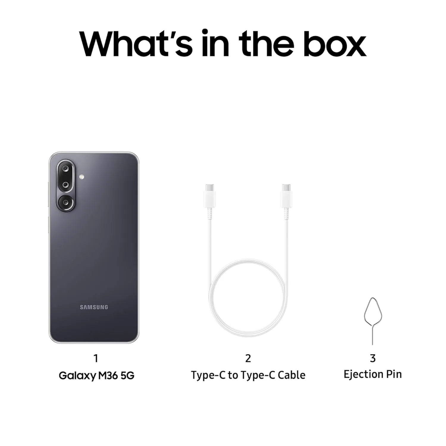 Samsung Galaxy M36 5G Mobile (Velvet Black, 8GB RAM, 128GB Storage) | Google Gemini| Gorilla Glass Victus+ | 7.7mm | AI Enhanced 50MP OIS Triple Camera| Nightography| Lag-free Gaming | Without Charger 3